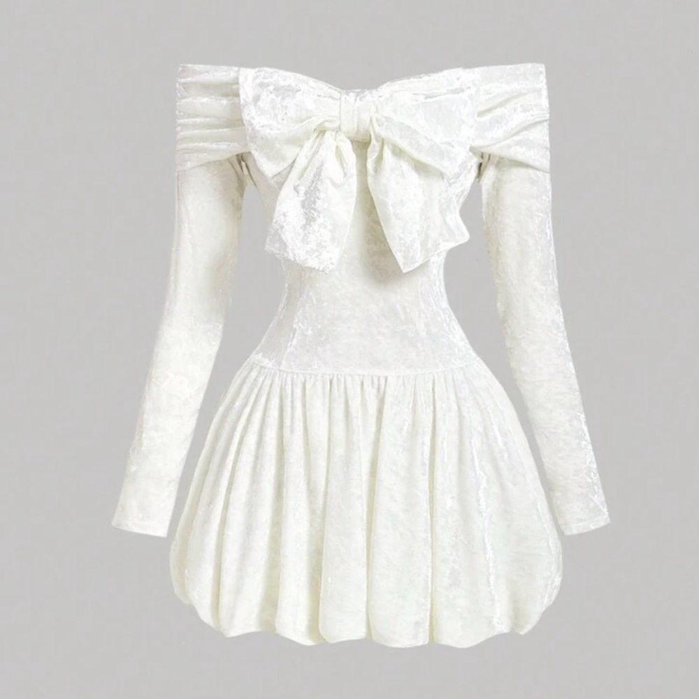 Elegant White Off-Shoulder Dress